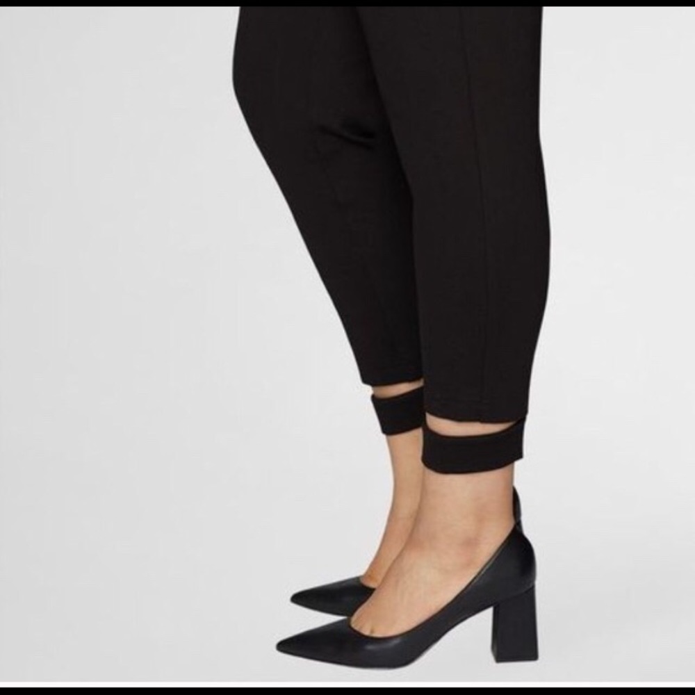 Universal Black Slacks with cute ankle loops